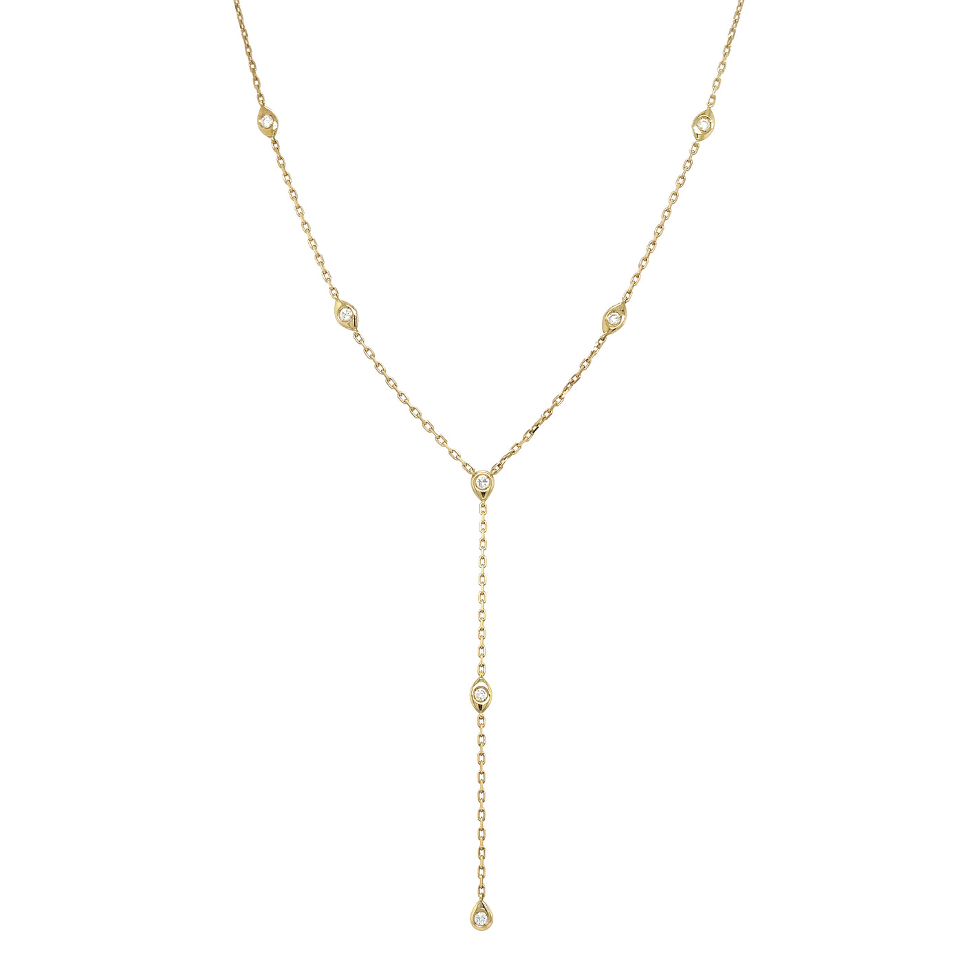 Lariat Style Diamond necklace