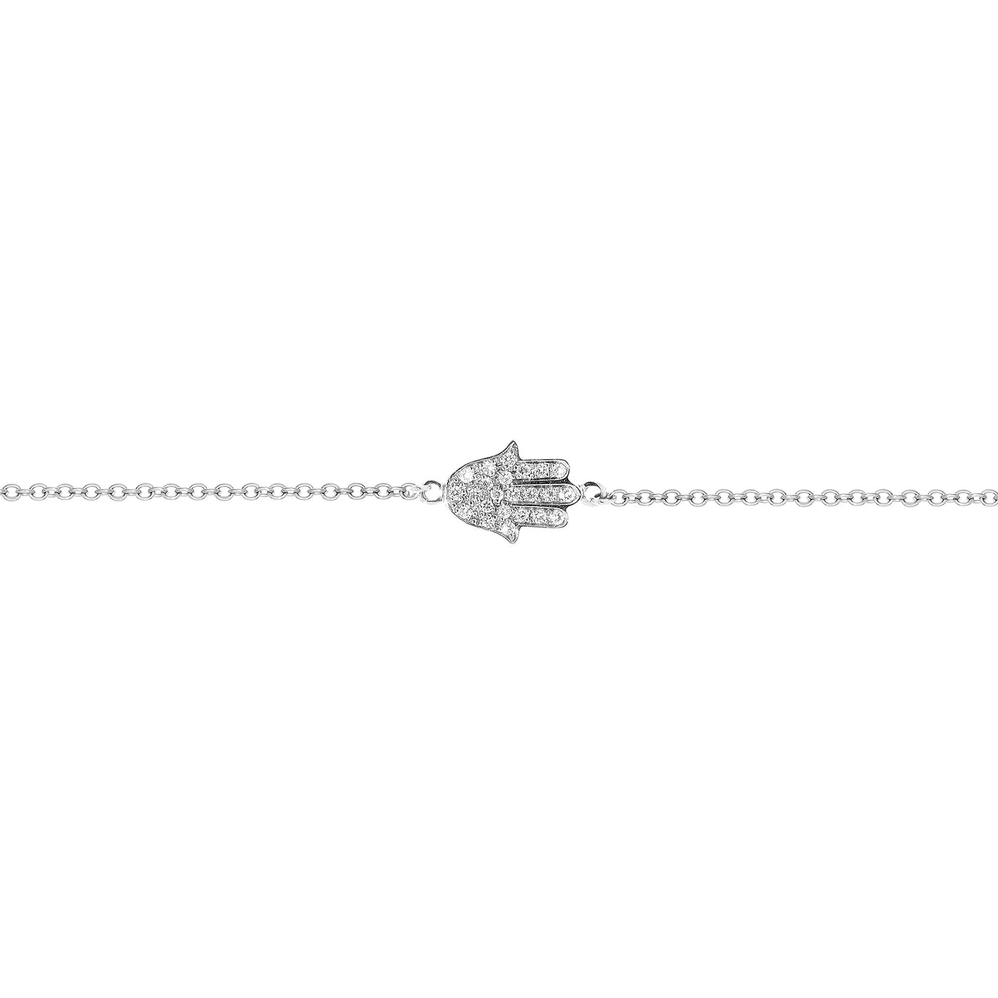 Hamsa Bracelet on a single chain (Small)