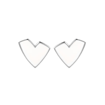 Small Heart Studd Earrings