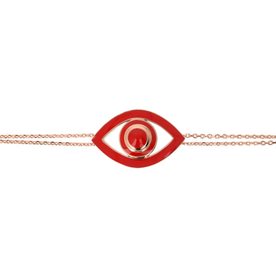Big Eye Bracelet on a Double Chain