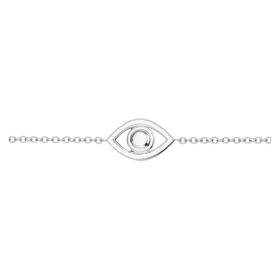 Small Eye Bracelet in Sterling Silver