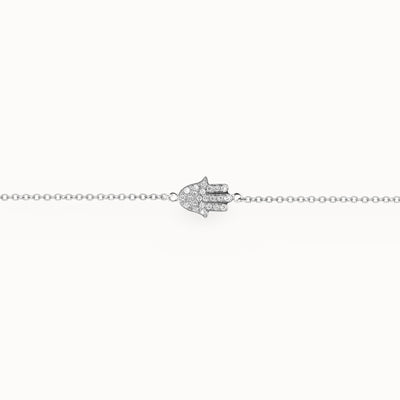 Hamsa Bracelet on a single chain (Small)