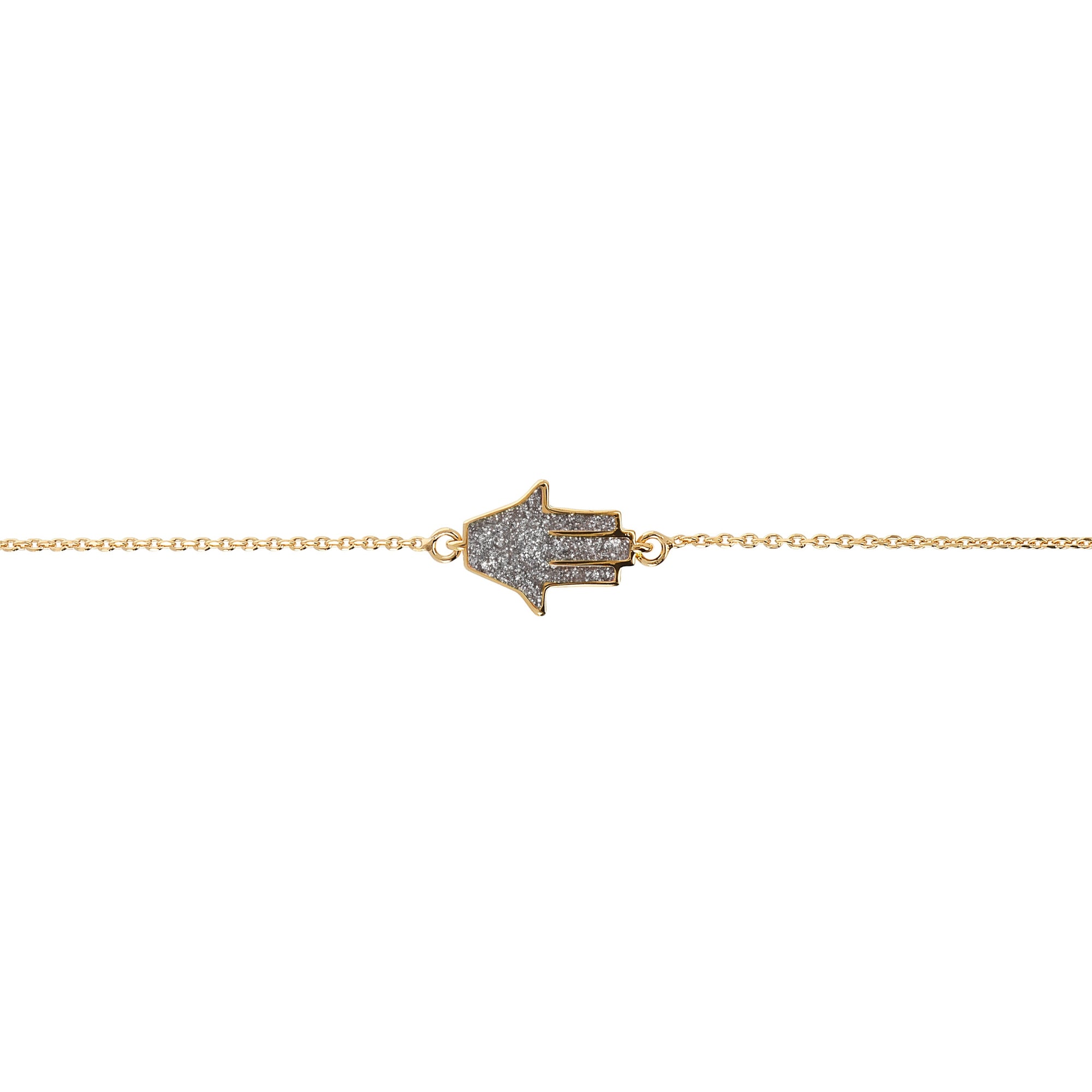 Small Hamsa Bracelet in Sterling Silver
