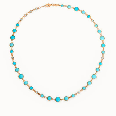 Capri Blue Bazel Necklace