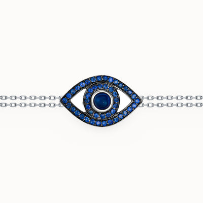 Eye Bracelet on a Double Chain