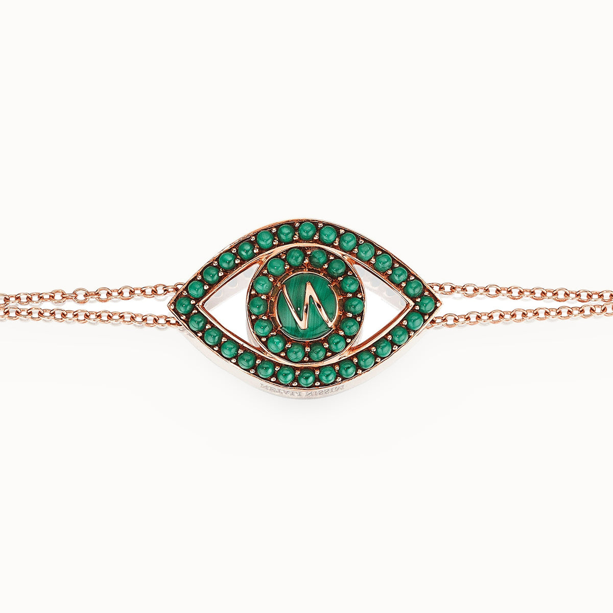 Capri Eye Bracelet on a Double Chain