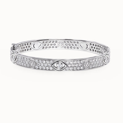Eye Love Pavè Diamond Bangle