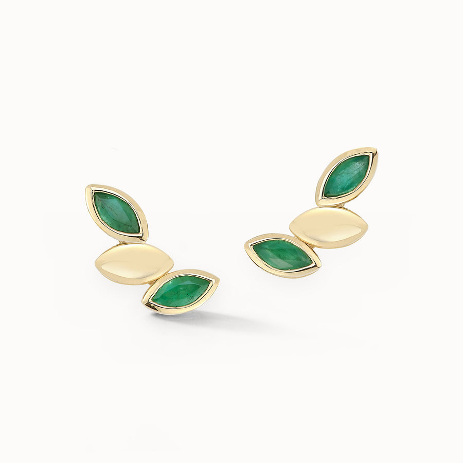 Three Navette Earrings