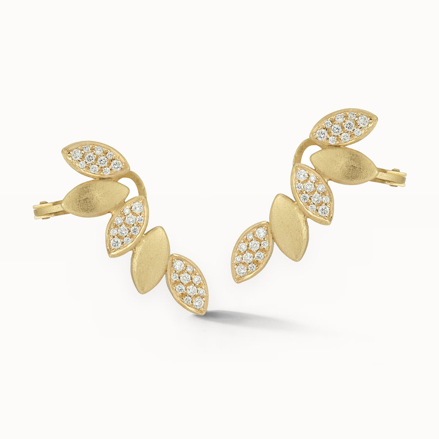 Five Navette Ear Climbers