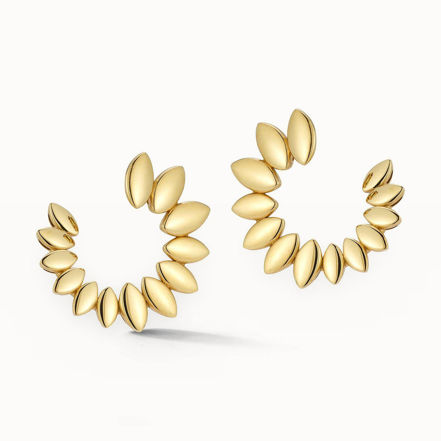 Navette Hoop Earrings