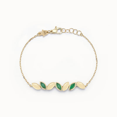 Navette Bracelet on a chain