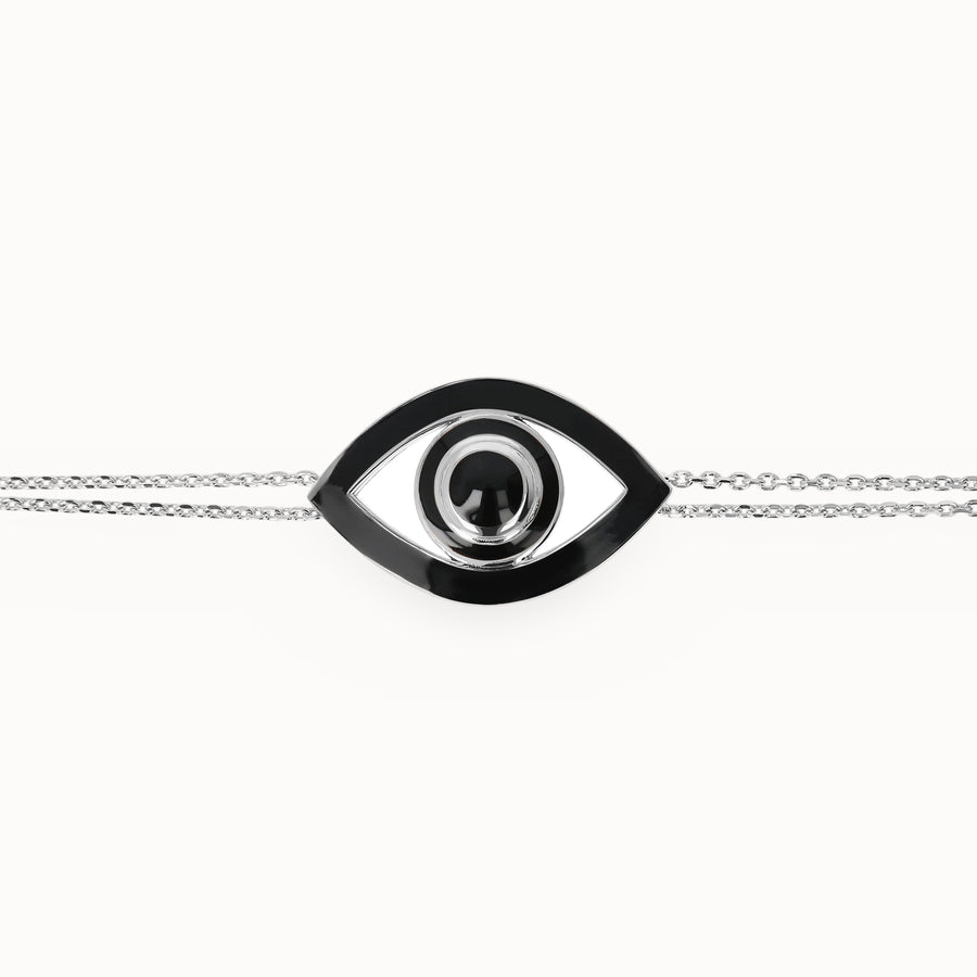 Big Eye Bracelet on a Double Chain