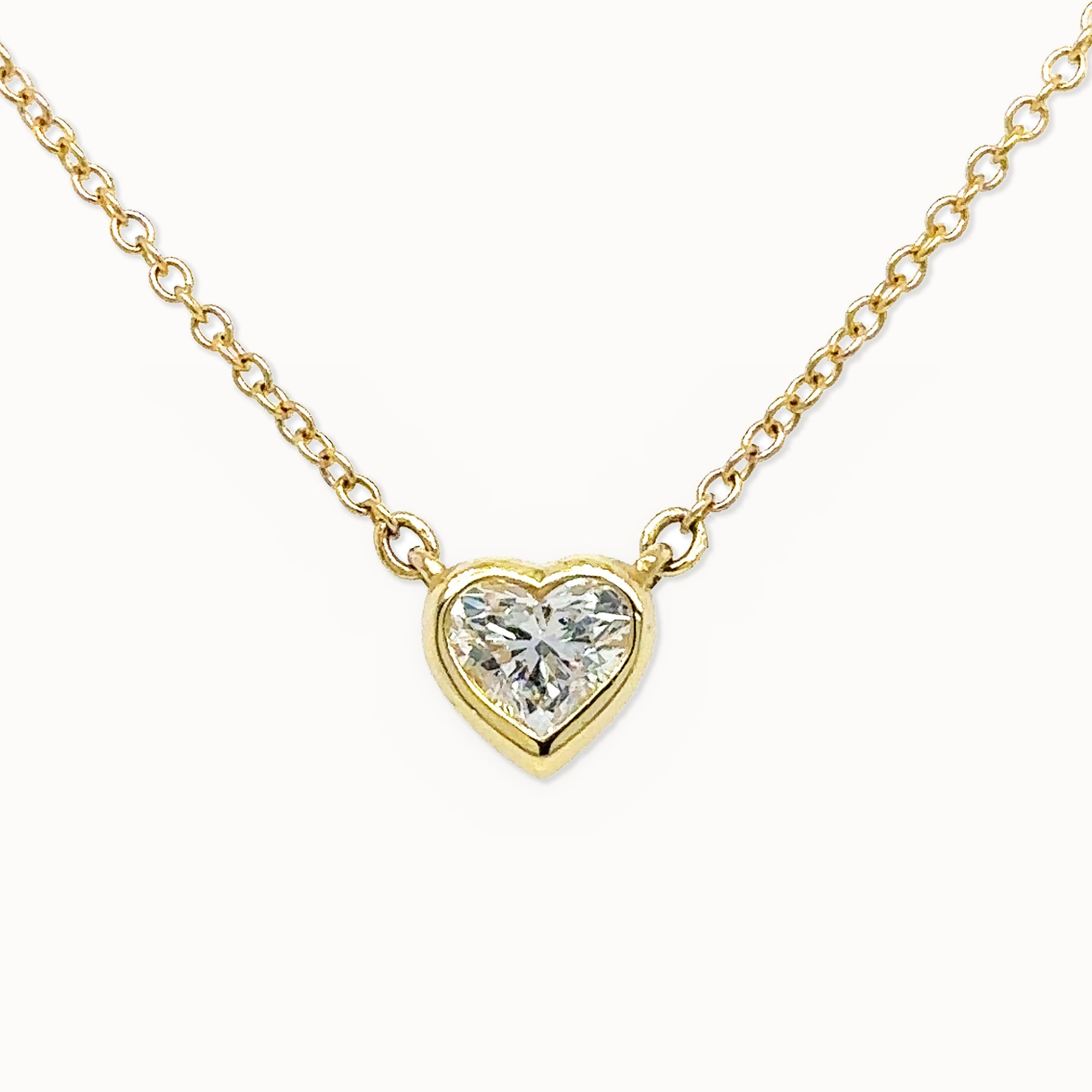 Heart Shaped Diamond Necklace (0.50ct)