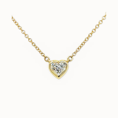 Heart Shaped Diamond Necklace (0.50ct)