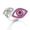 Double Eye Ring - Gemstones