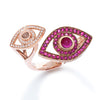 Double Eye Ring - Gemstones