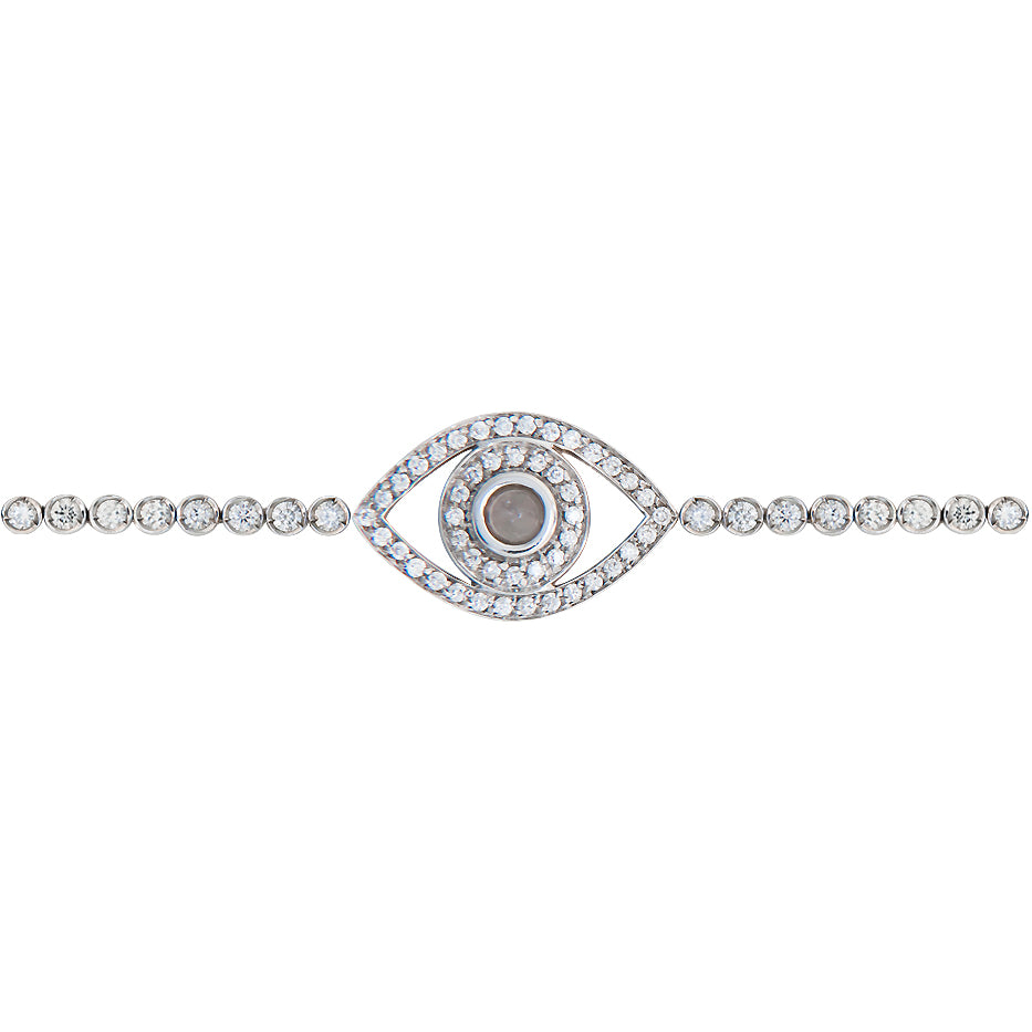 Five Mini Eyes Tennis Bracelet