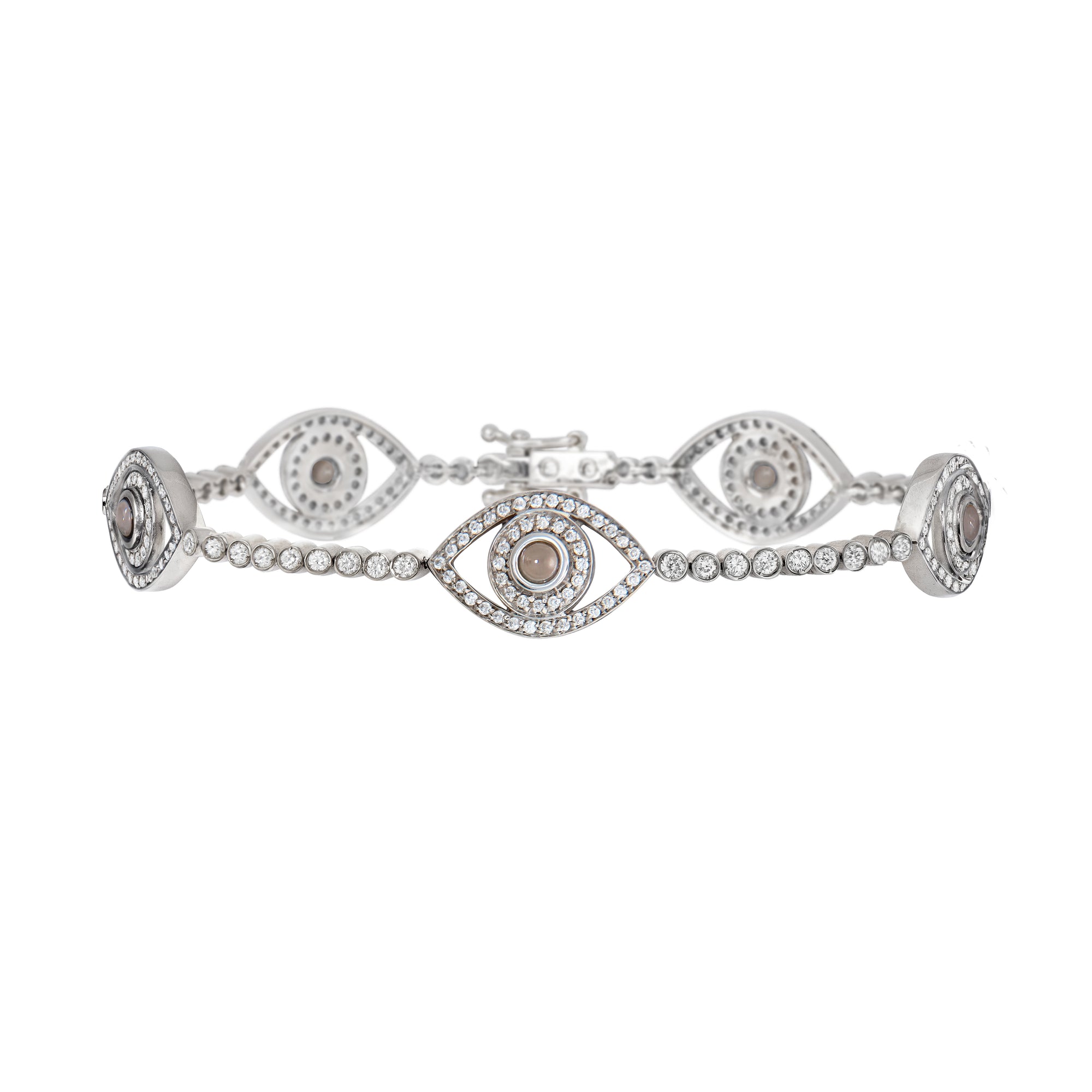Five Mini Eyes Tennis Bracelet