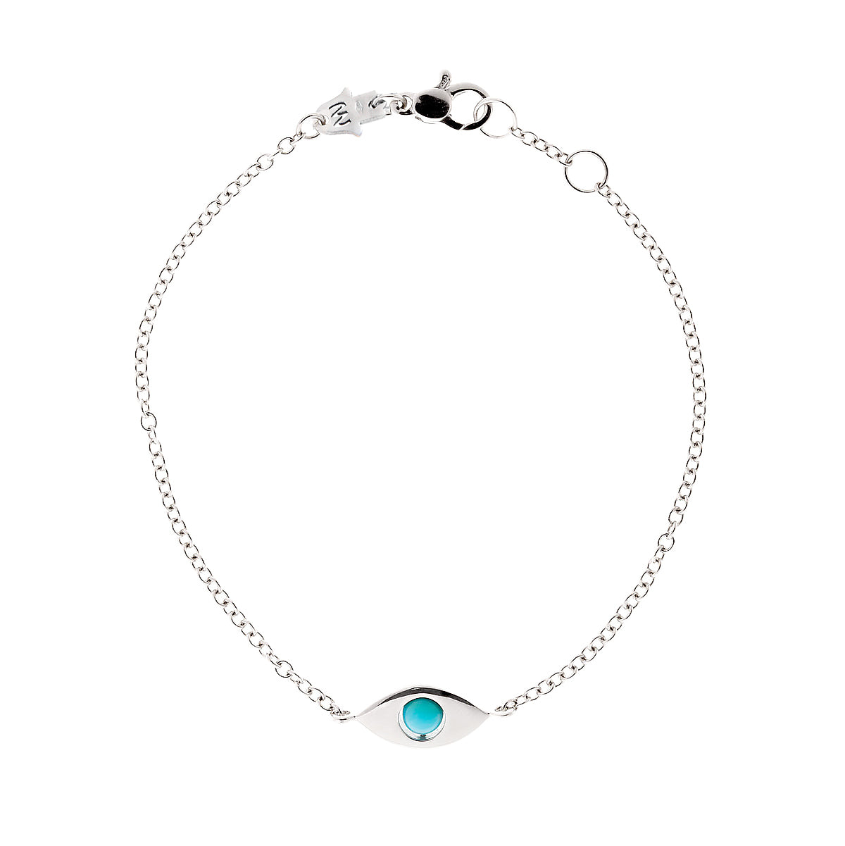 Plane Single Eye Solid Gold Bracelet