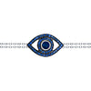 Eye Bracelet on a Double Chain