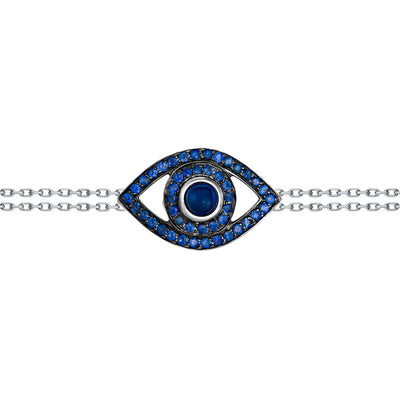 Eye Bracelet on a Double Chain