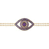 Eye Bracelet on a Double Chain