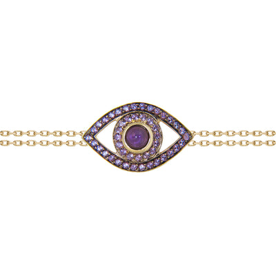 Eye Bracelet on a Double Chain