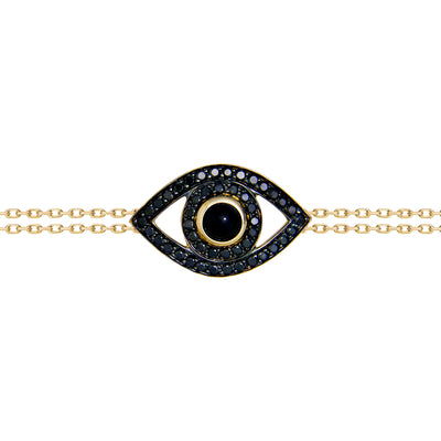 Eye Bracelet on a Double Chain