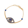Capri Eye Bracelet on a Double Chain