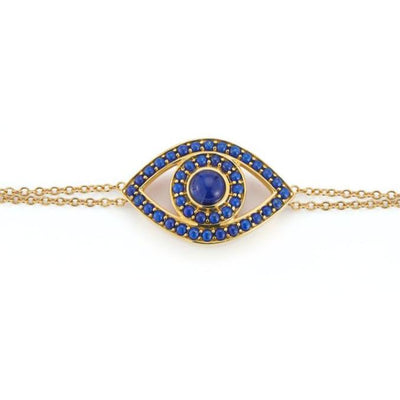 Capri Eye Bracelet on a Double Chain