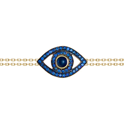 Eye Bracelet on a Double Chain