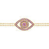 Eye Bracelet on a Double Chain