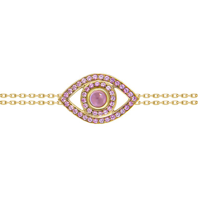Eye Bracelet on a Double Chain