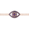 Eye Bracelet on a Double Chain