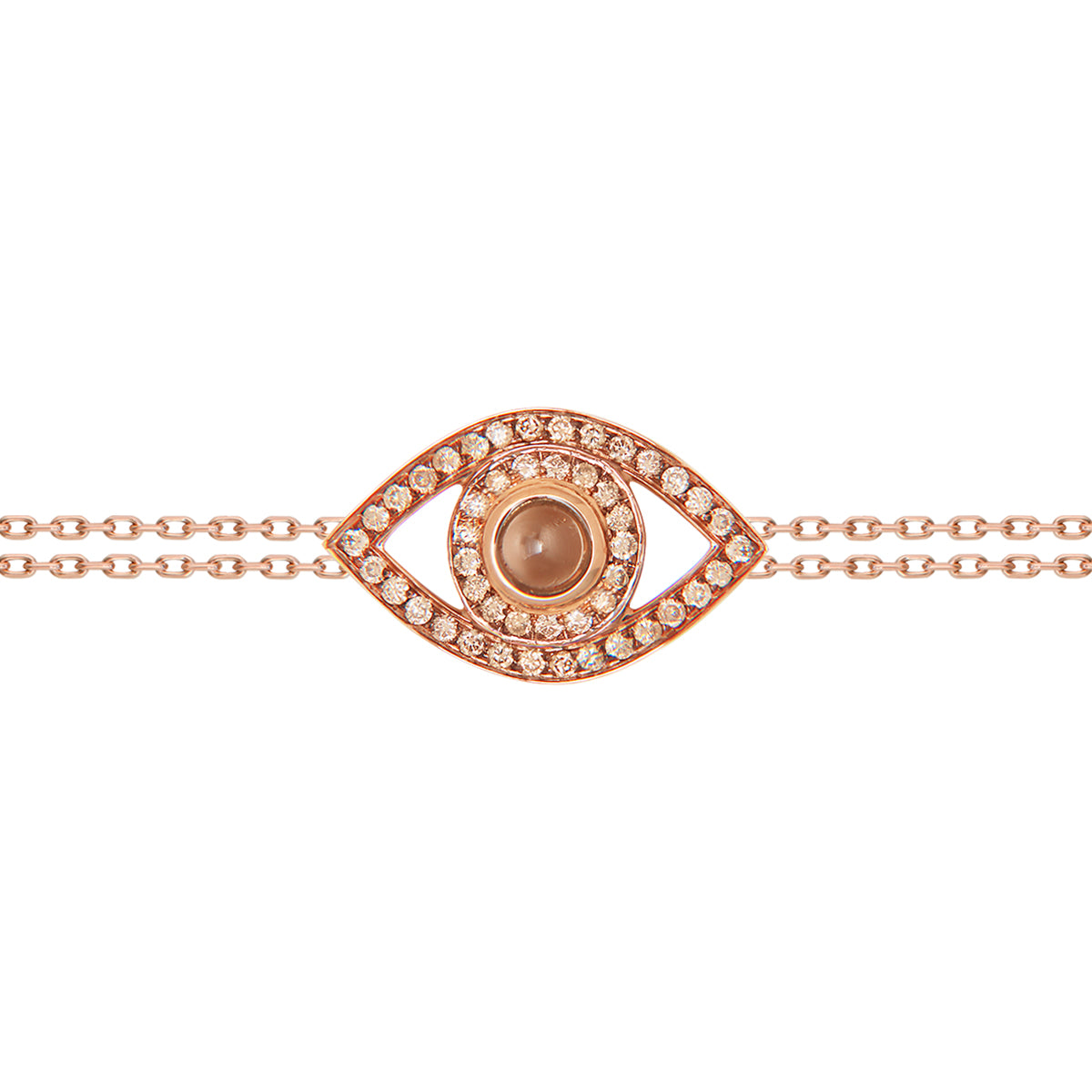 Eye Bracelet on a Double Chain