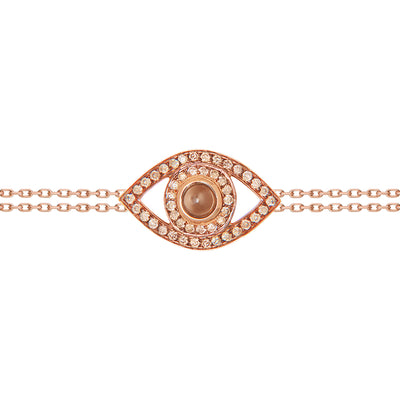 Eye Bracelet on a Double Chain