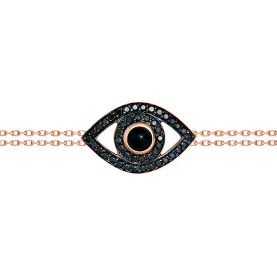 Eye Bracelet on a Double Chain