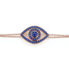 Capri Eye Bracelet on a Double Chain