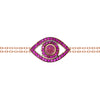 Eye Bracelet on a Double Chain