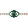 Eye Bracelet on a Double Chain