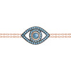 Eye Bracelet on a Double Chain