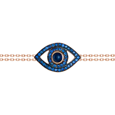 Eye Bracelet on a Double Chain