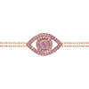 Eye Bracelet on a Double Chain