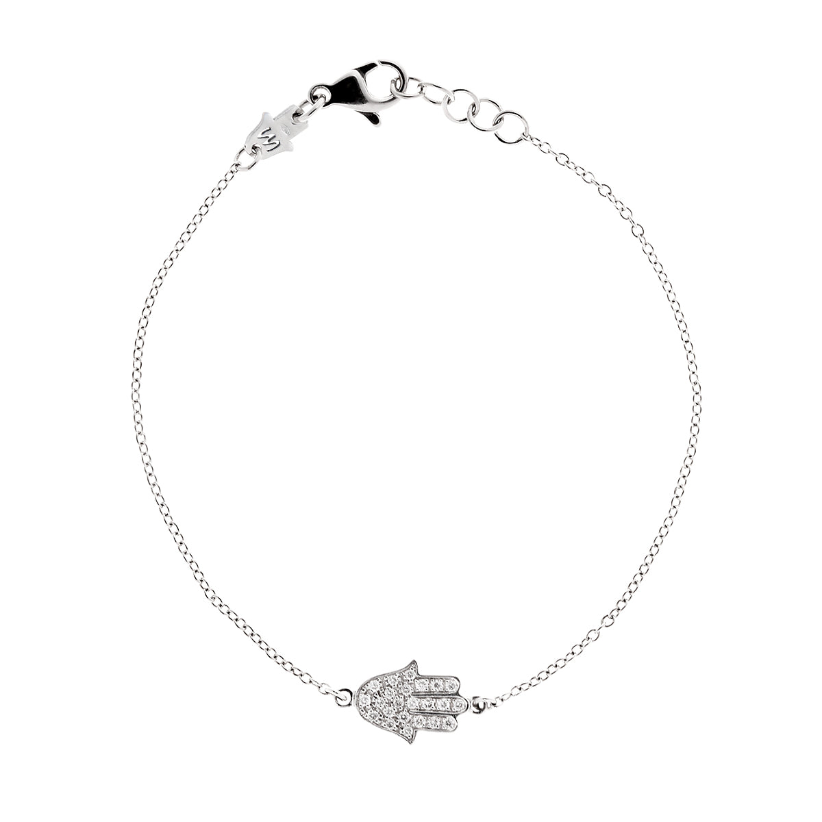 Hamsa Bracelet on a single chain (Small)