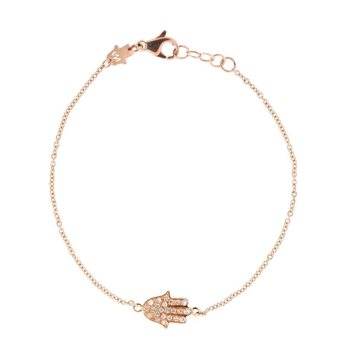 Hamsa Bracelet on a single chain (Small)
