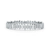 Flexible Navette Bangle with Front White Diamonds