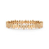 Navette Collection -  Felxible Bangle with White Diamonds