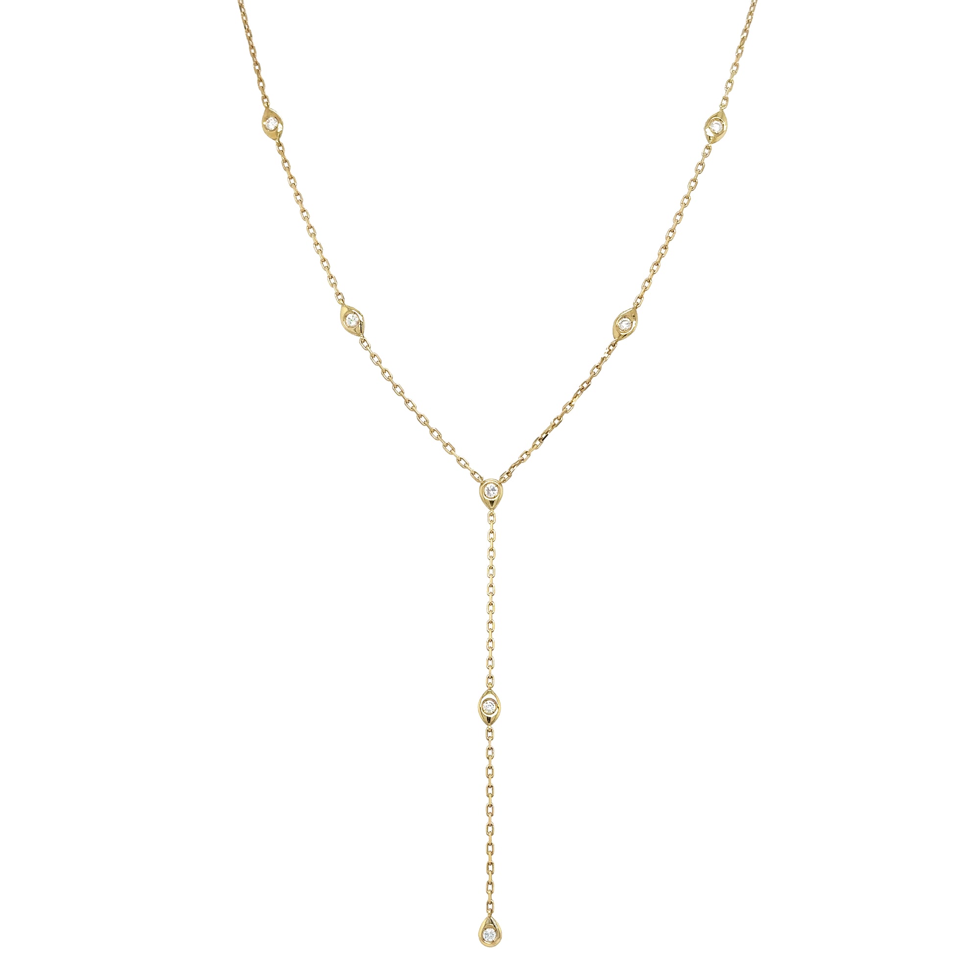 Lariat Style Diamond necklace