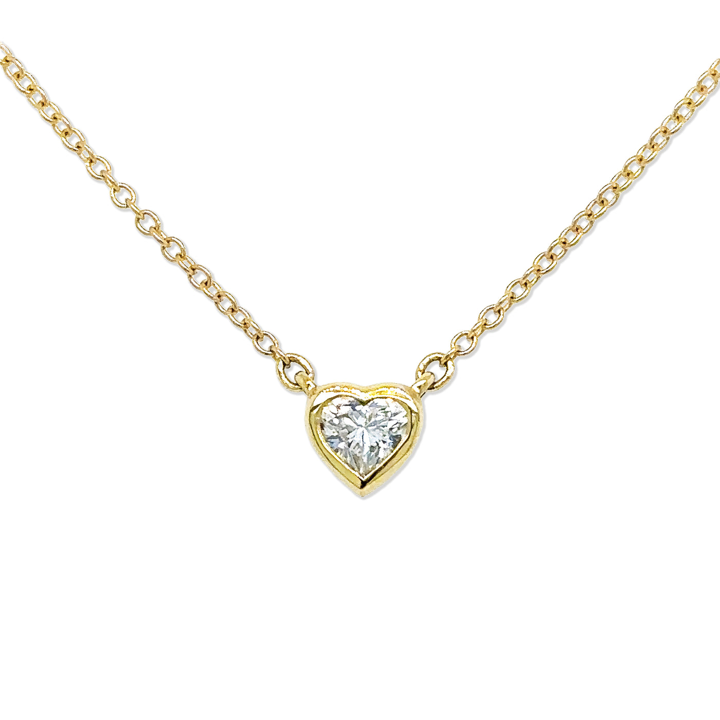 Heart Shaped Diamond Necklace (0.30ct)