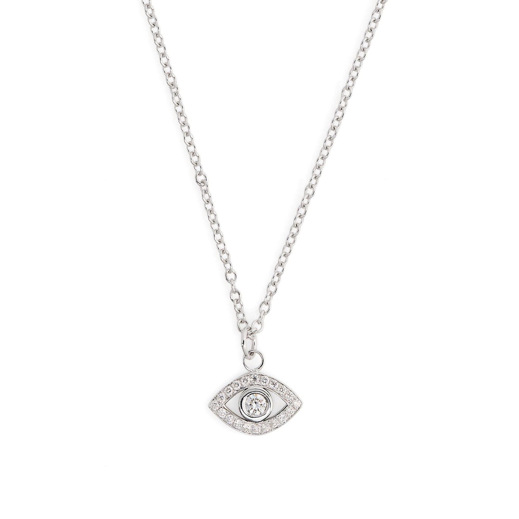 Eye charm necklace